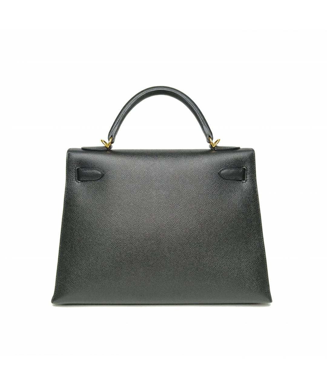 HERMES Черная кожаная сумка через плечо, фото 4
