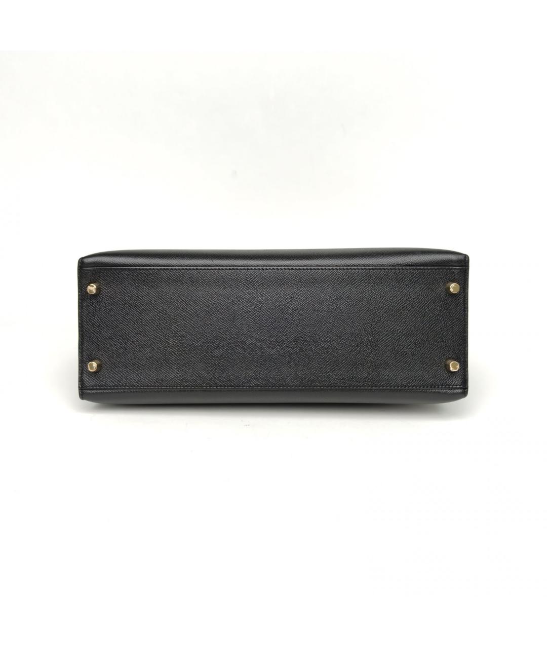 HERMES Черная кожаная сумка через плечо, фото 6