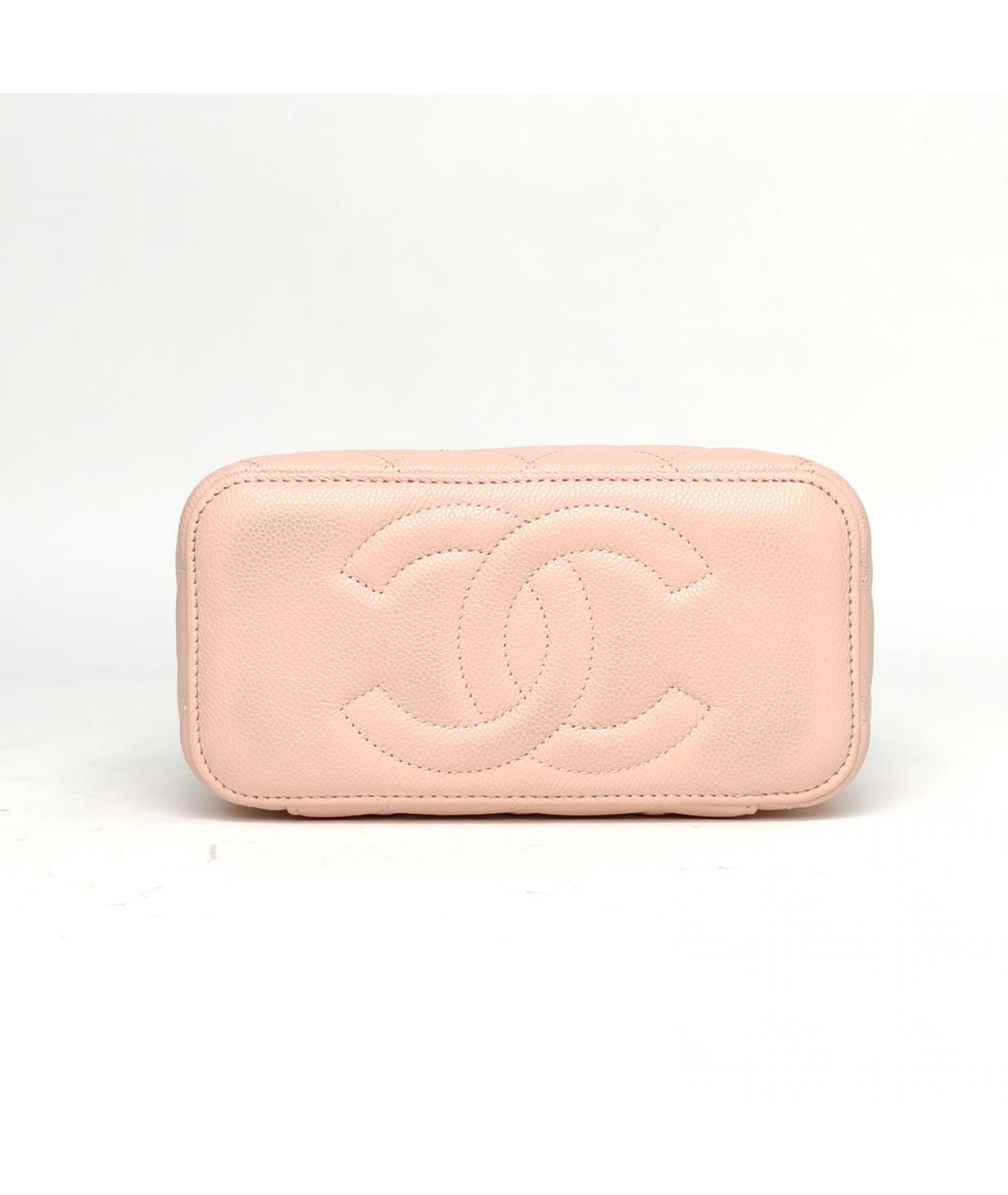 CHANEL Розовая кожаная сумка через плечо, фото 6
