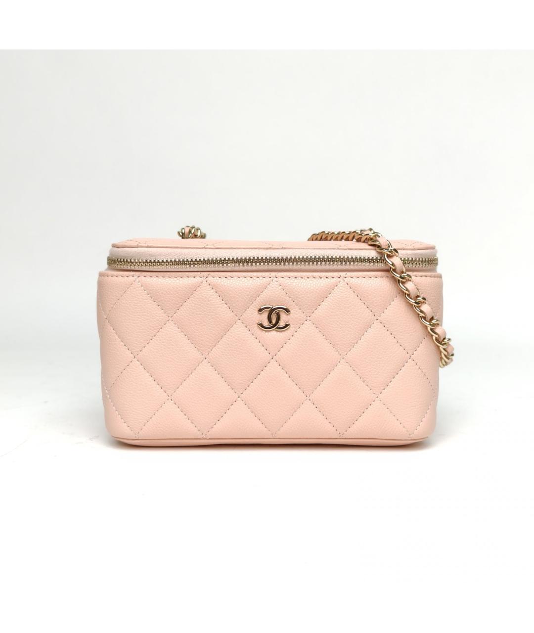 CHANEL Розовая кожаная сумка через плечо, фото 2