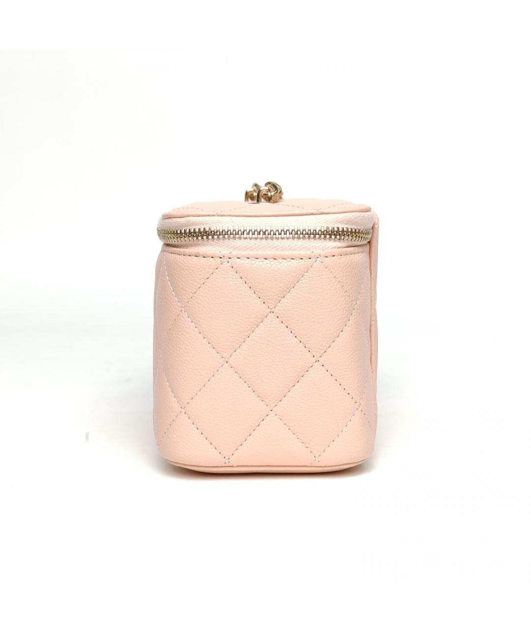 CHANEL Розовая кожаная сумка через плечо, фото 3