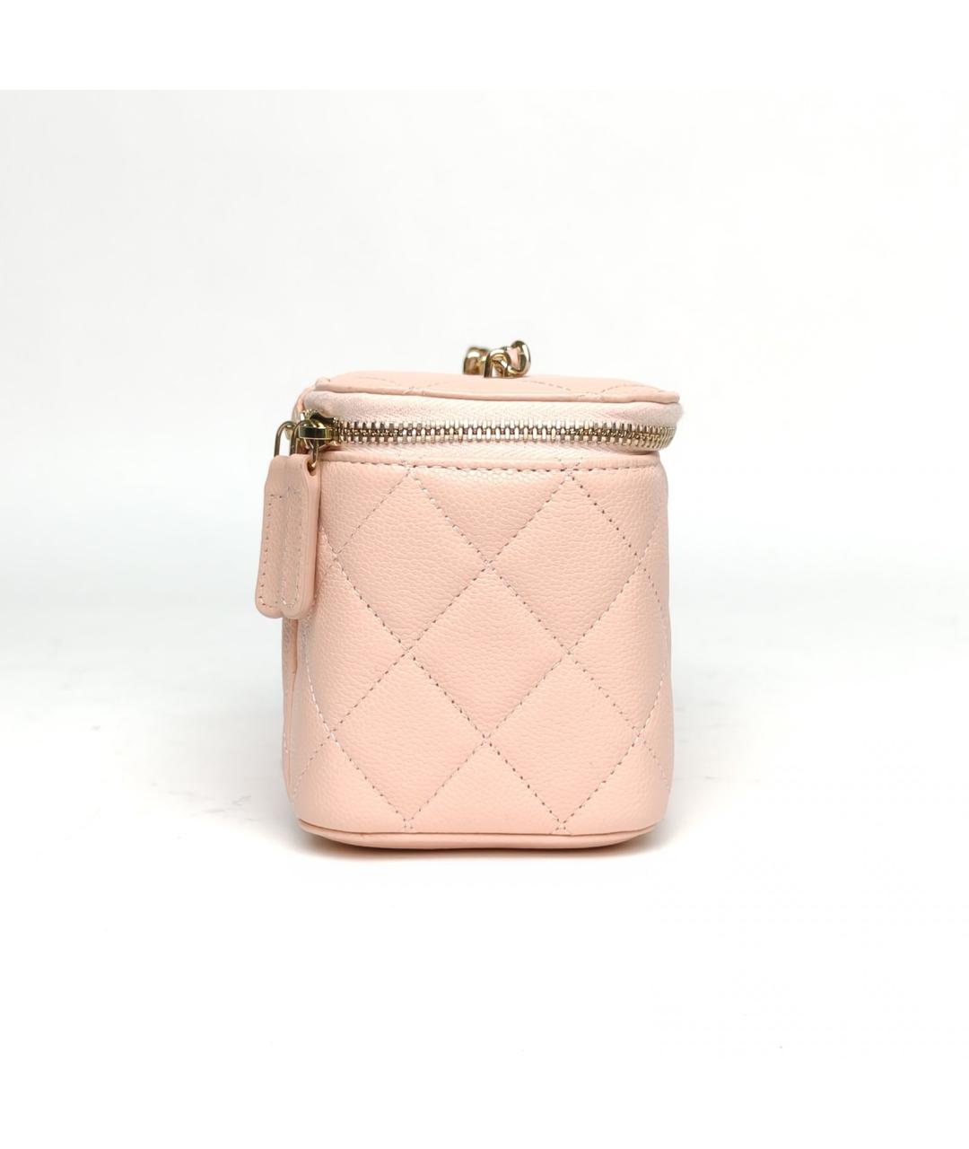 CHANEL Розовая кожаная сумка через плечо, фото 5