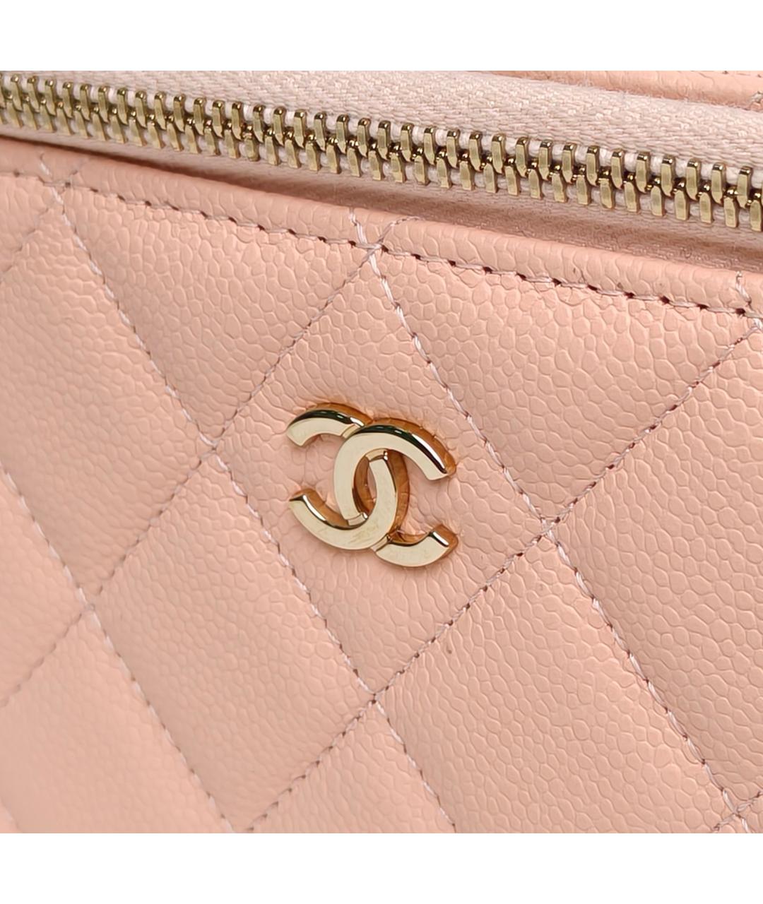 CHANEL Розовая кожаная сумка через плечо, фото 8