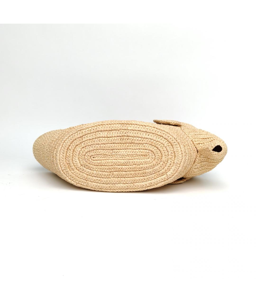 LOEWE Бежевая пелетеная сумка через плечо, фото 6