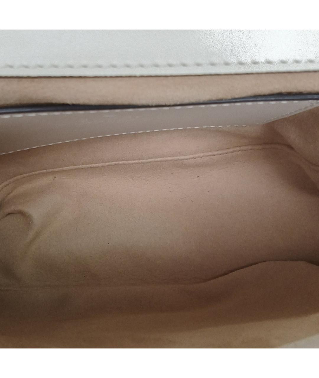 GUCCI Белая кожаная сумка через плечо, фото 7