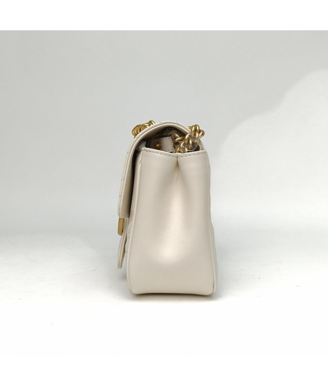 GUCCI Белая кожаная сумка через плечо, фото 3