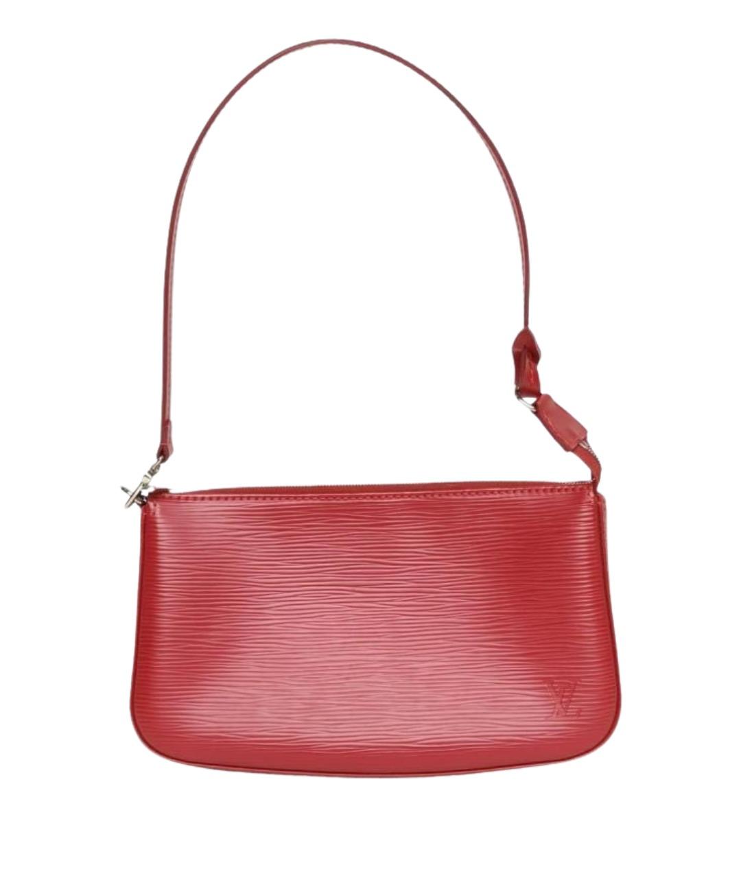 LOUIS VUITTON Красная кожаная сумка через плечо, фото 1