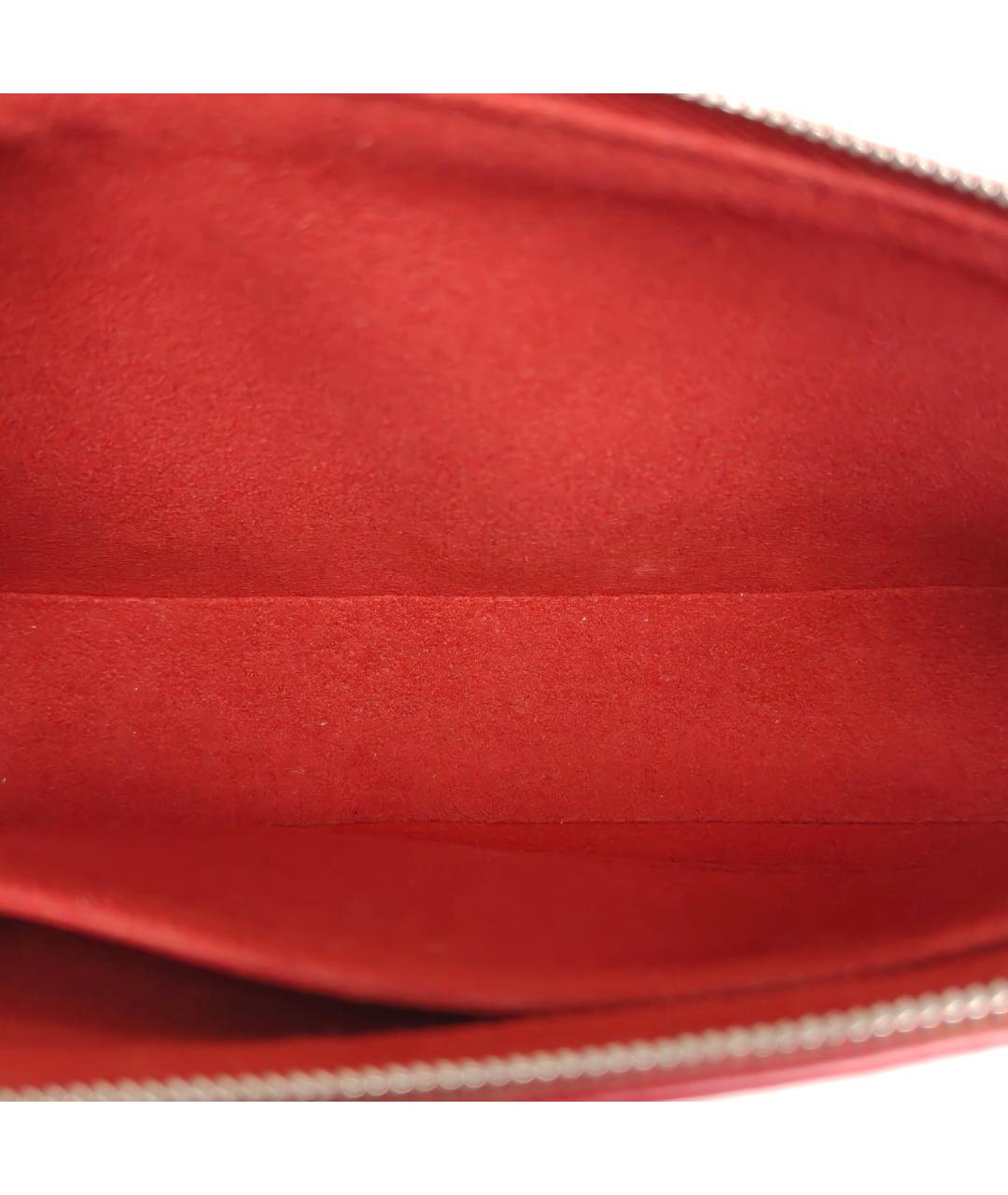 LOUIS VUITTON Красная кожаная сумка через плечо, фото 7