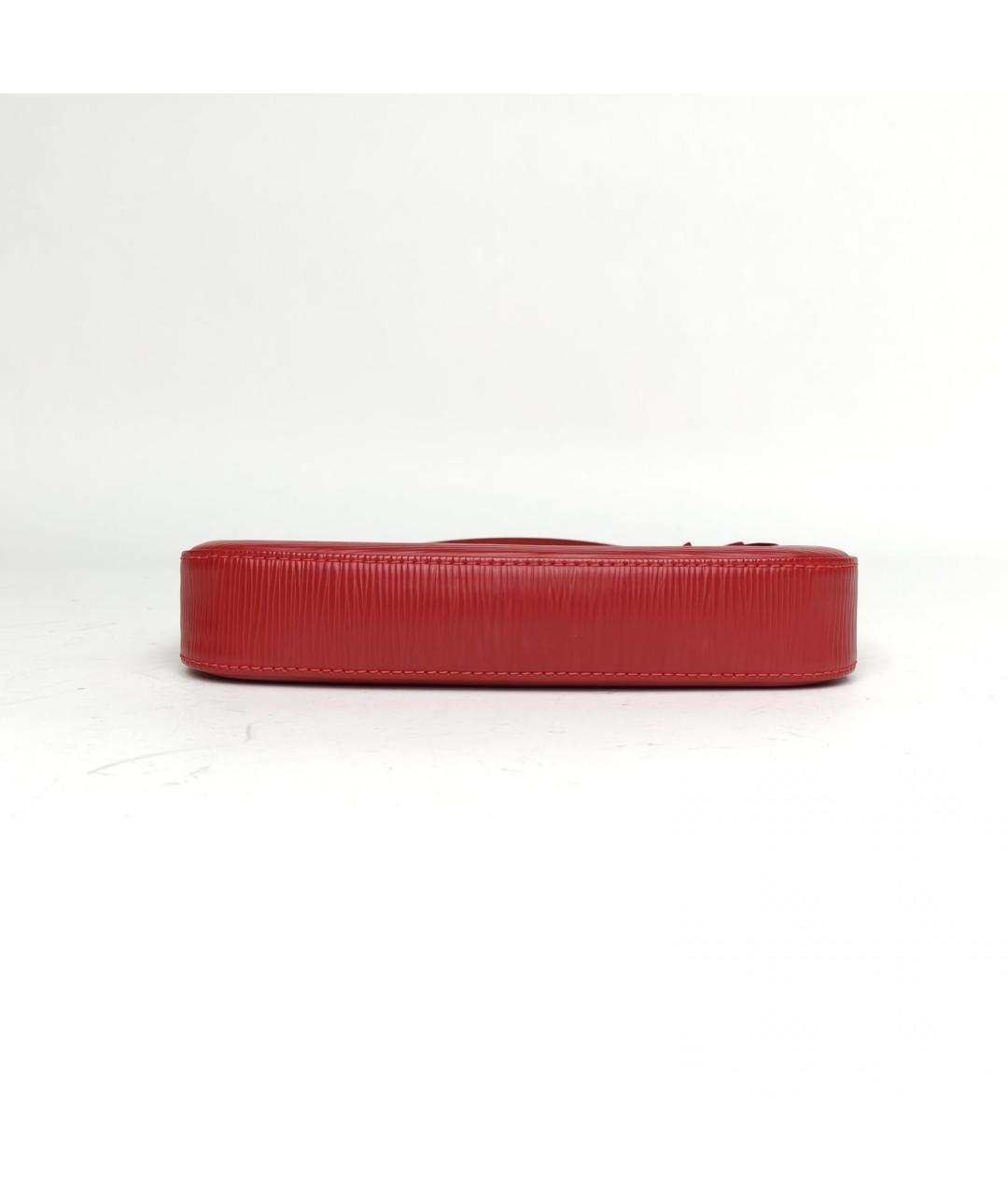 LOUIS VUITTON Красная кожаная сумка через плечо, фото 6