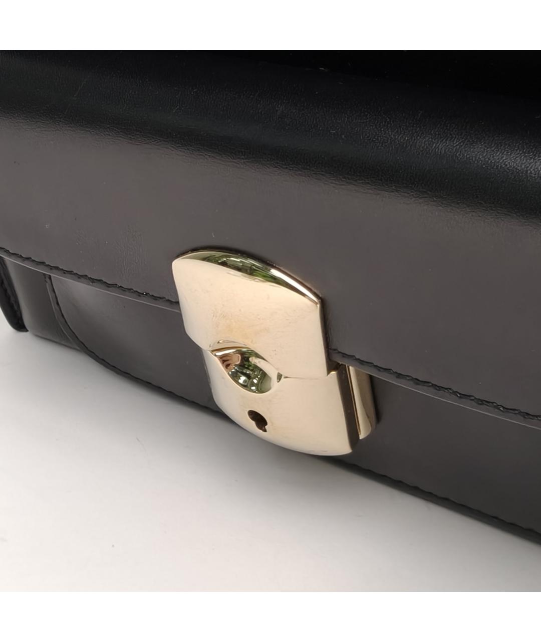 BALENCIAGA Черная кожаная сумка через плечо, фото 6