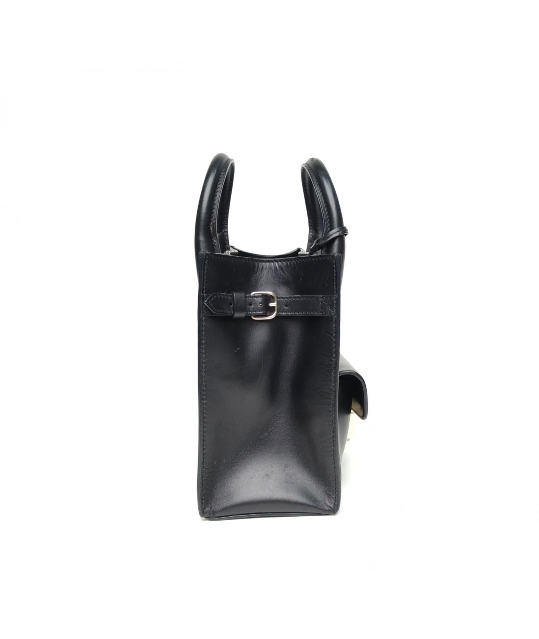 BALENCIAGA Черная кожаная сумка через плечо, фото 4