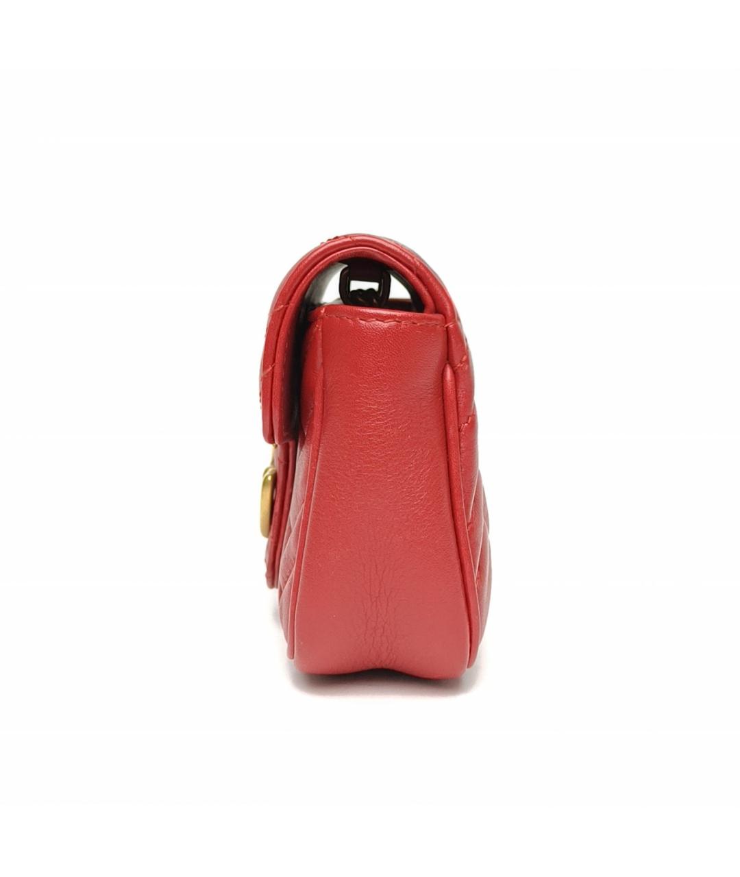 GUCCI Красная кожаная сумка через плечо, фото 3