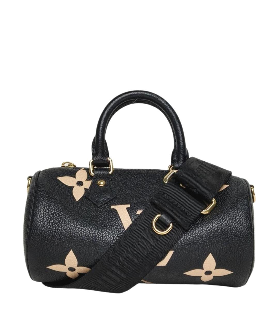 LOUIS VUITTON Черная кожаная сумка через плечо, фото 1