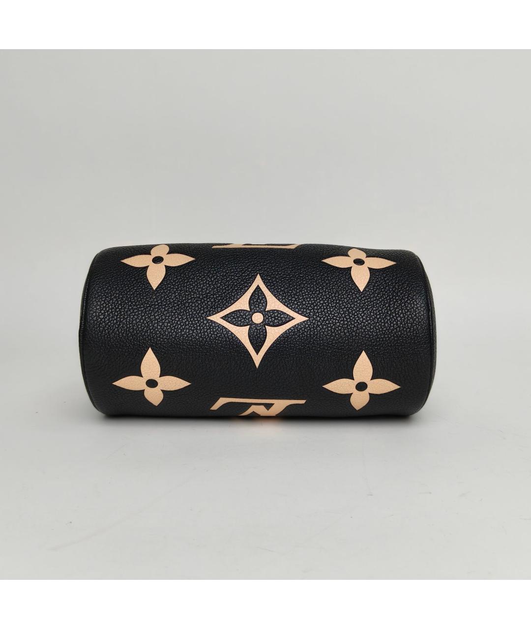 LOUIS VUITTON Черная кожаная сумка через плечо, фото 6