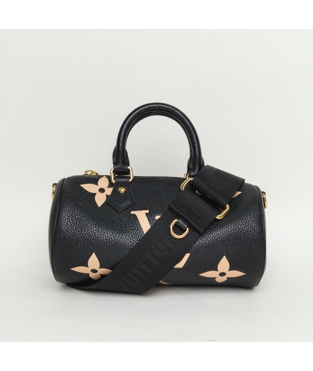 LOUIS VUITTON Черная кожаная сумка через плечо, фото 2