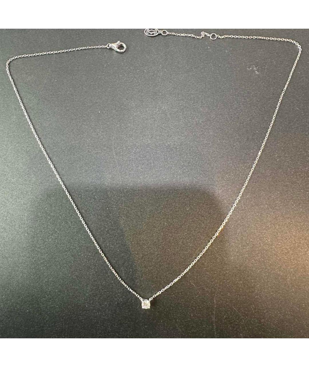 CARTIER Серебряное колье из белого золота, фото 3