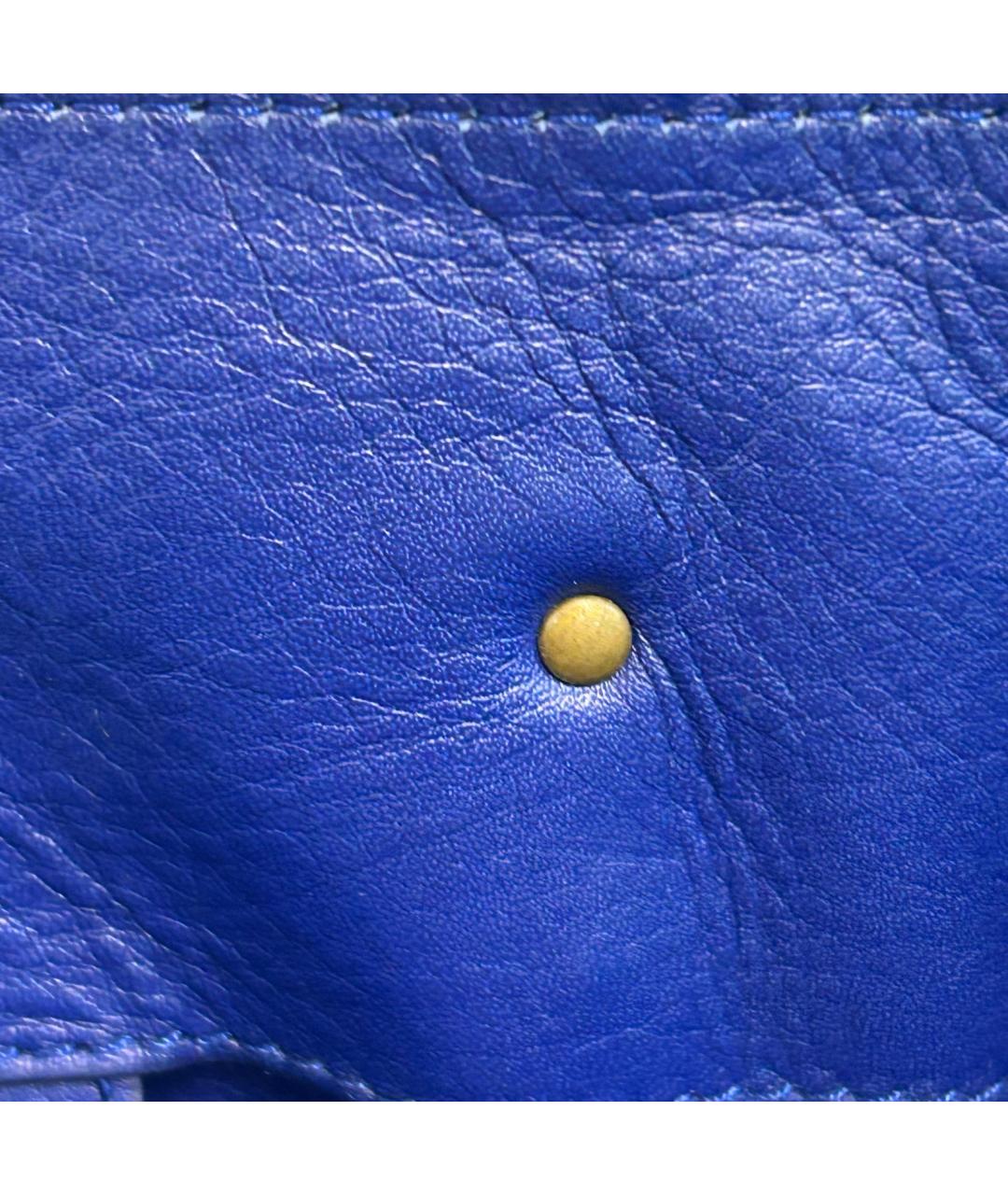 BALENCIAGA Синяя кожаная сумка через плечо, фото 9