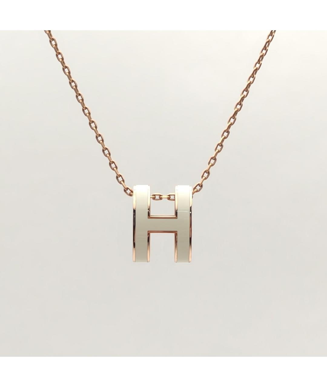 HERMES Золотое металлическое колье, фото 3