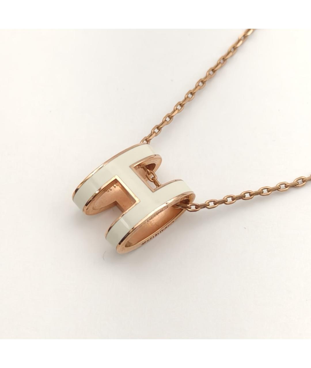 HERMES Золотое металлическое колье, фото 5