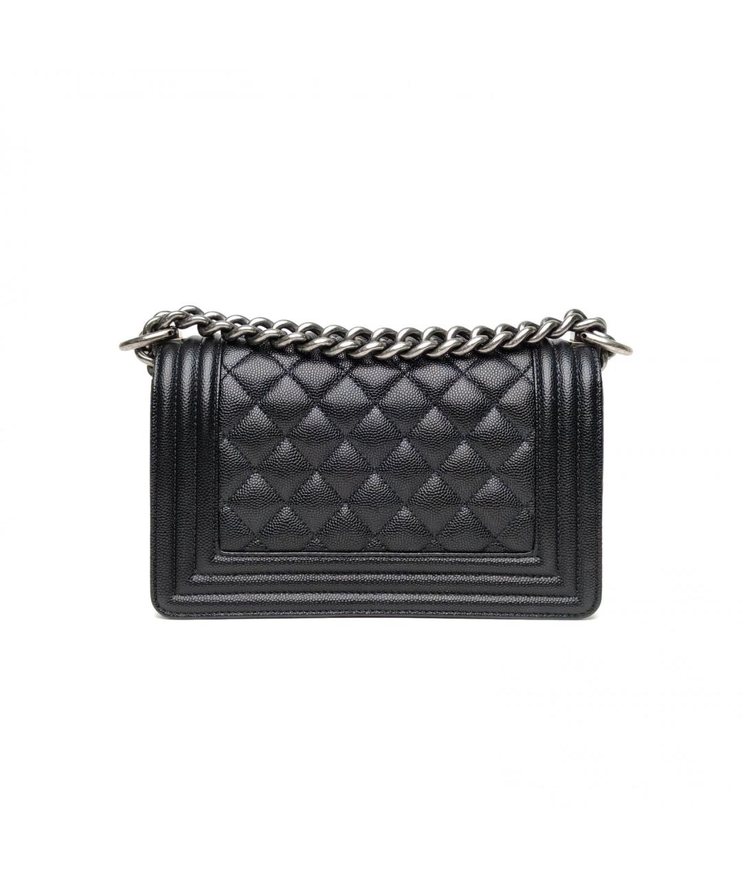 CHANEL Черная кожаная сумка через плечо, фото 4