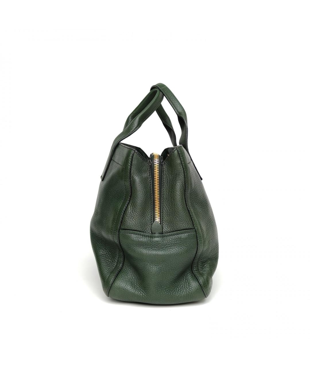 MIU MIU Зеленая кожаная сумка через плечо, фото 5