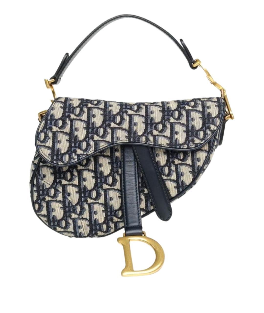 CHRISTIAN DIOR Темно-синяя сумка через плечо, фото 1