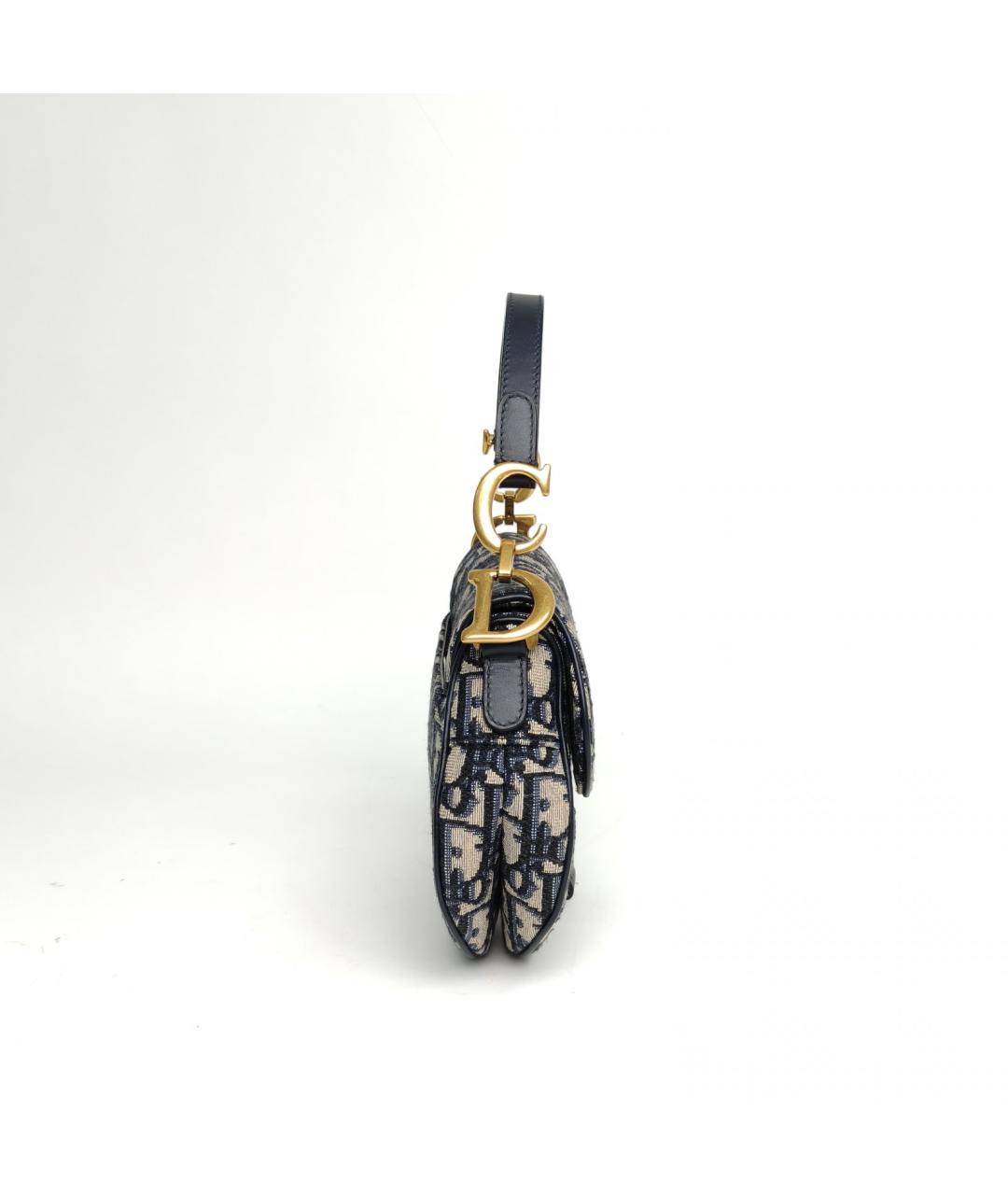 CHRISTIAN DIOR Темно-синяя сумка через плечо, фото 5