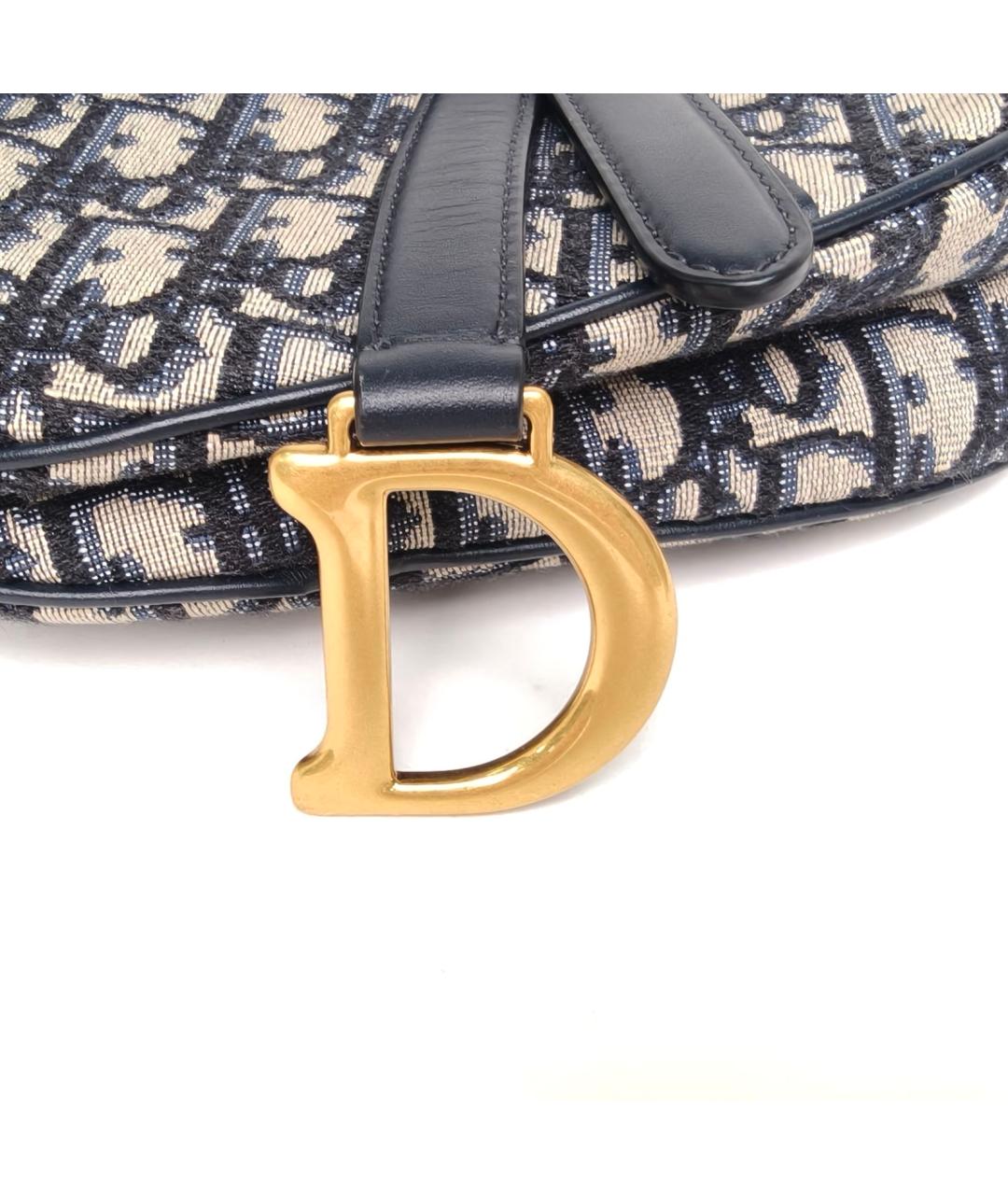 CHRISTIAN DIOR Темно-синяя сумка через плечо, фото 6