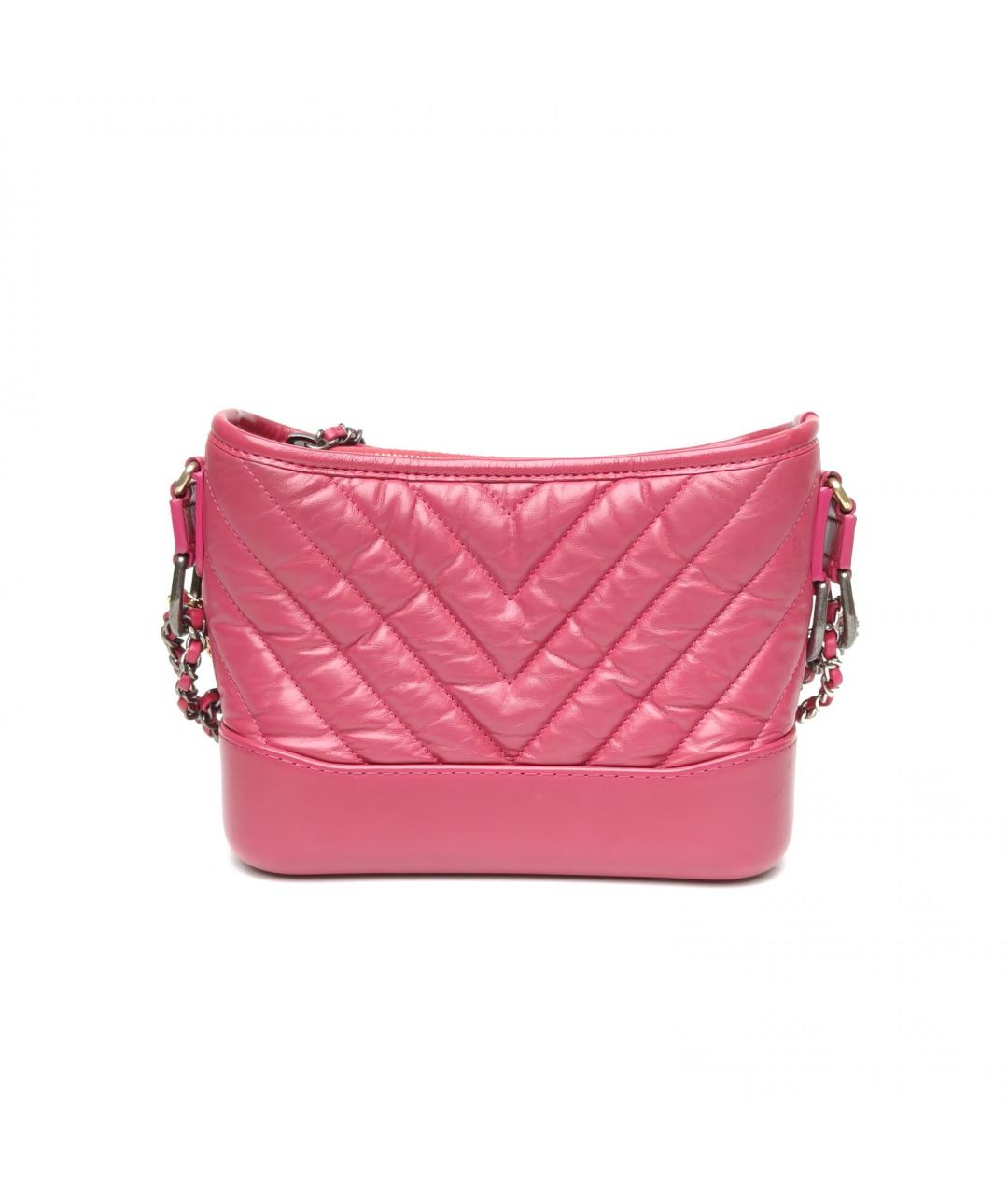 CHANEL Розовая кожаная сумка через плечо, фото 4