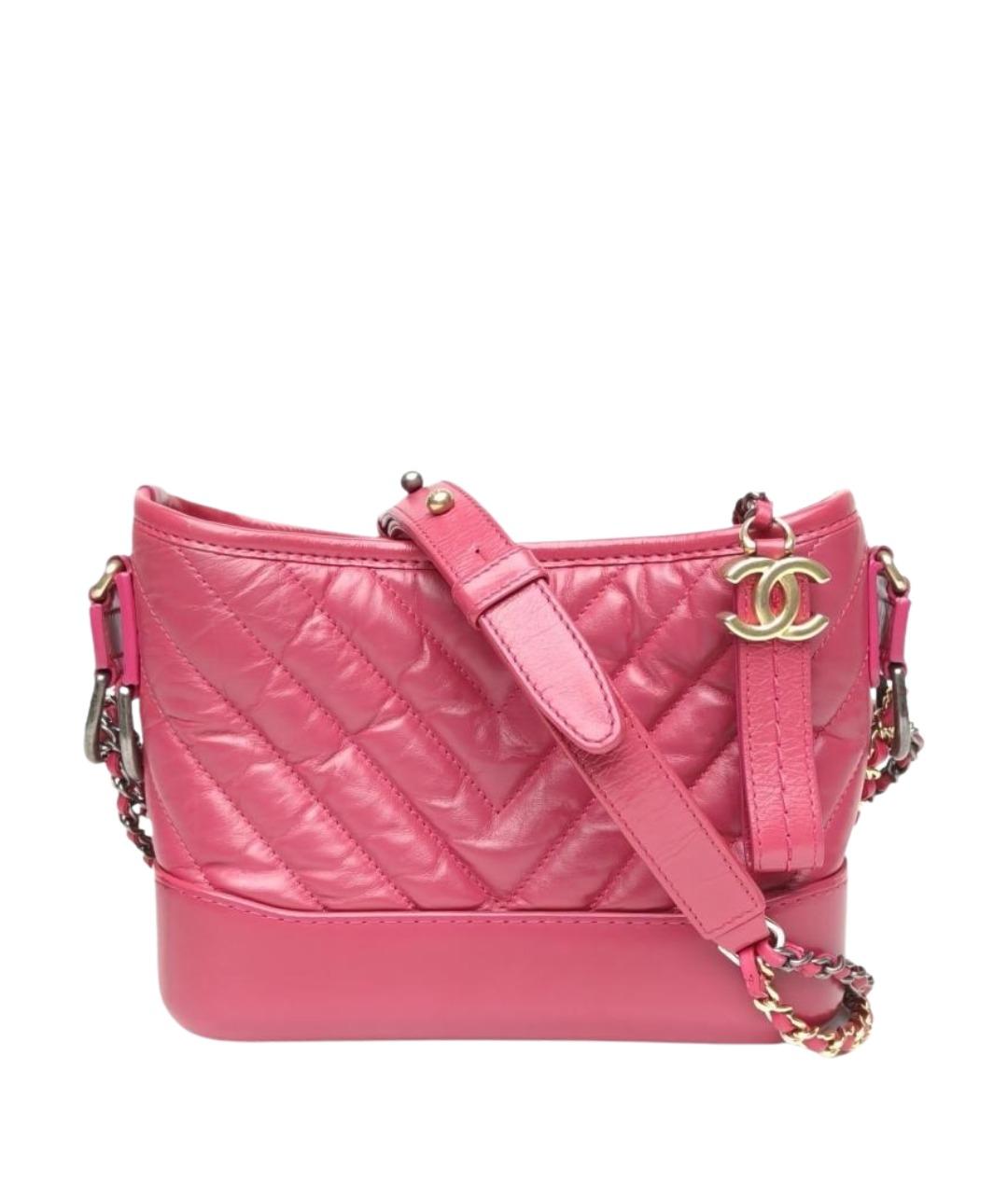 CHANEL Розовая кожаная сумка через плечо, фото 1