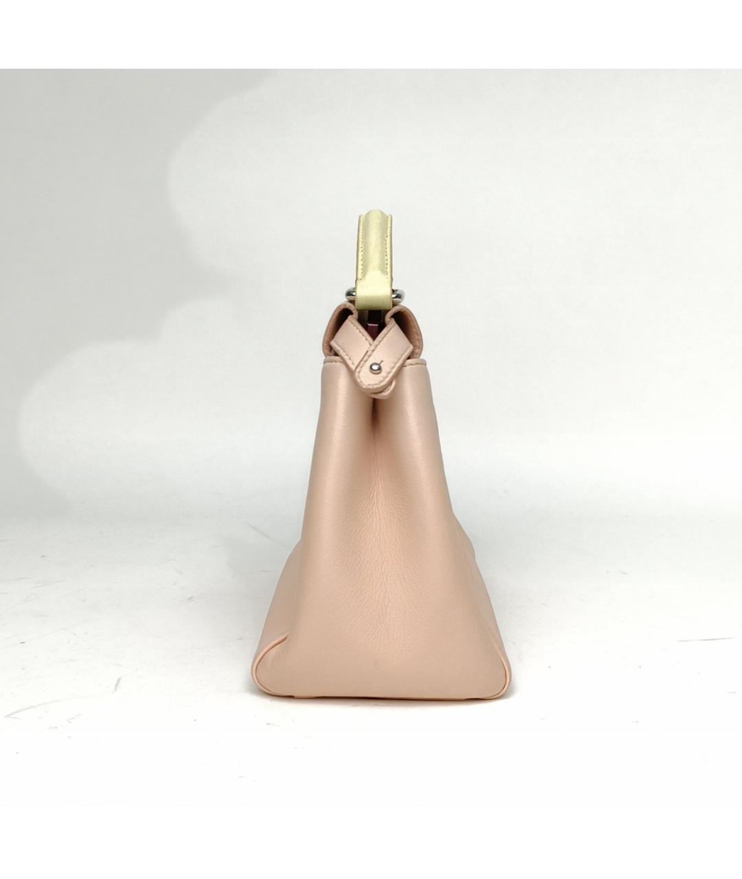 FENDI Розовая кожаная сумка через плечо, фото 2