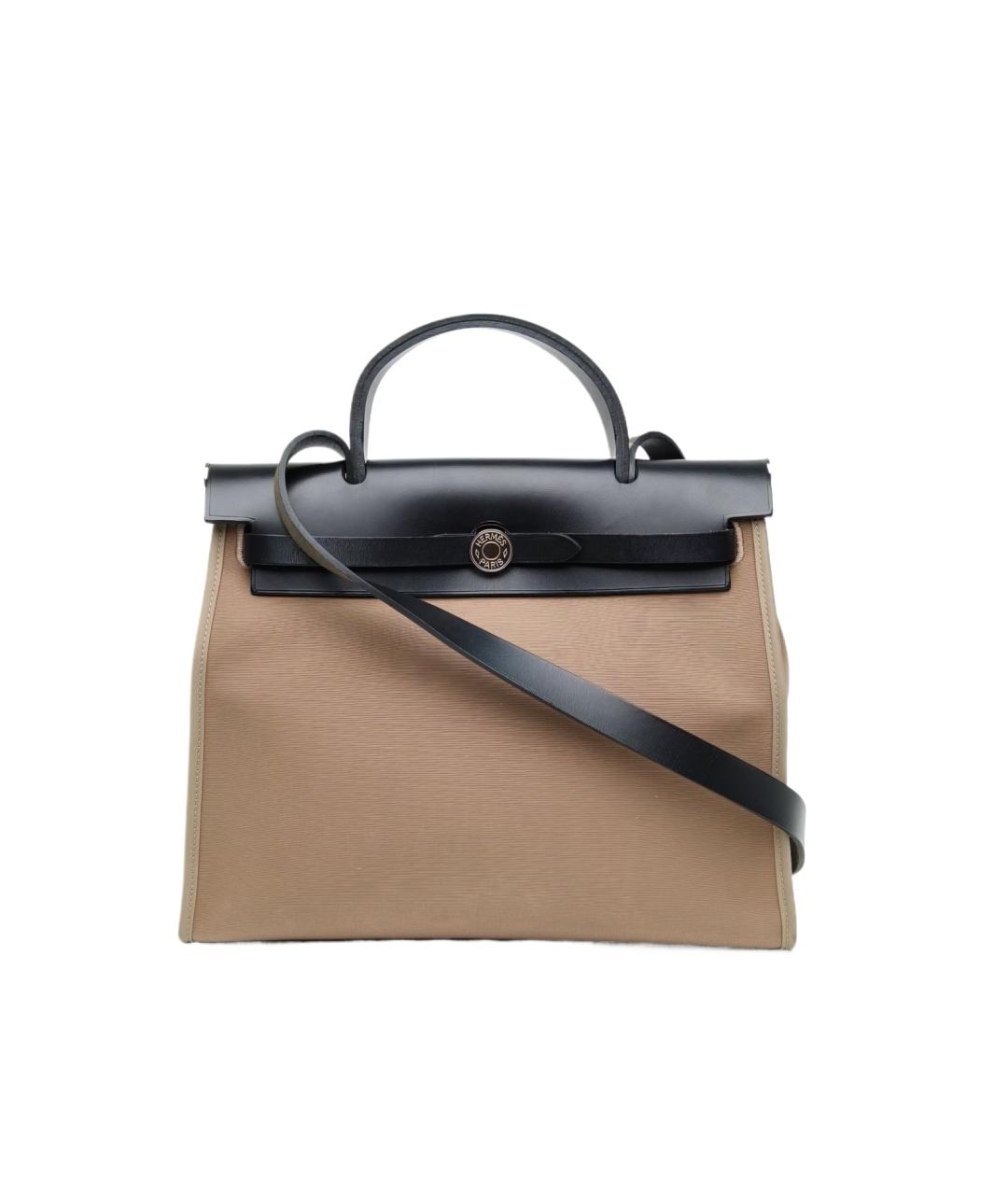 HERMES Бежевая сумка с короткими ручками, фото 9