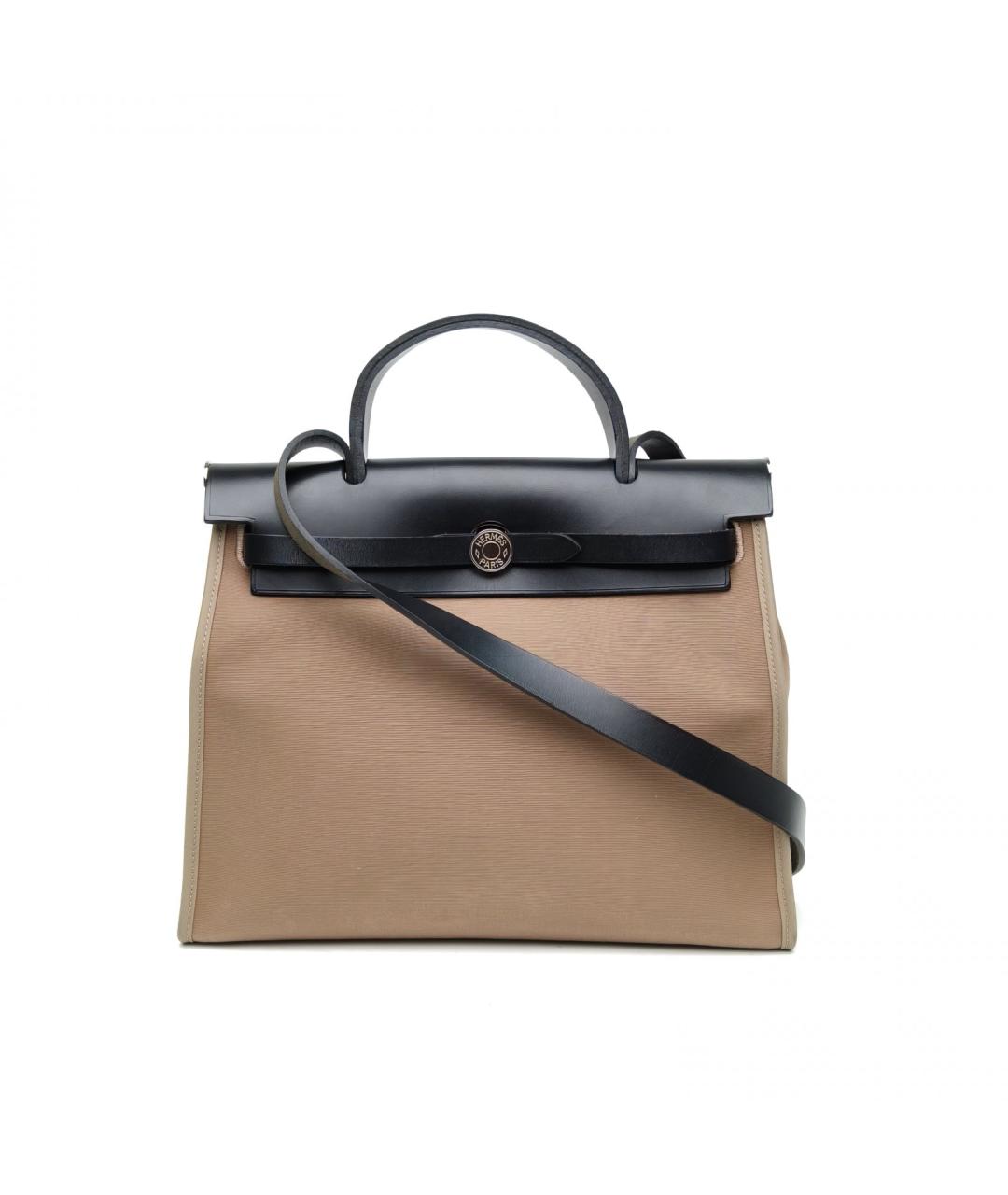 HERMES Бежевая сумка с короткими ручками, фото 2
