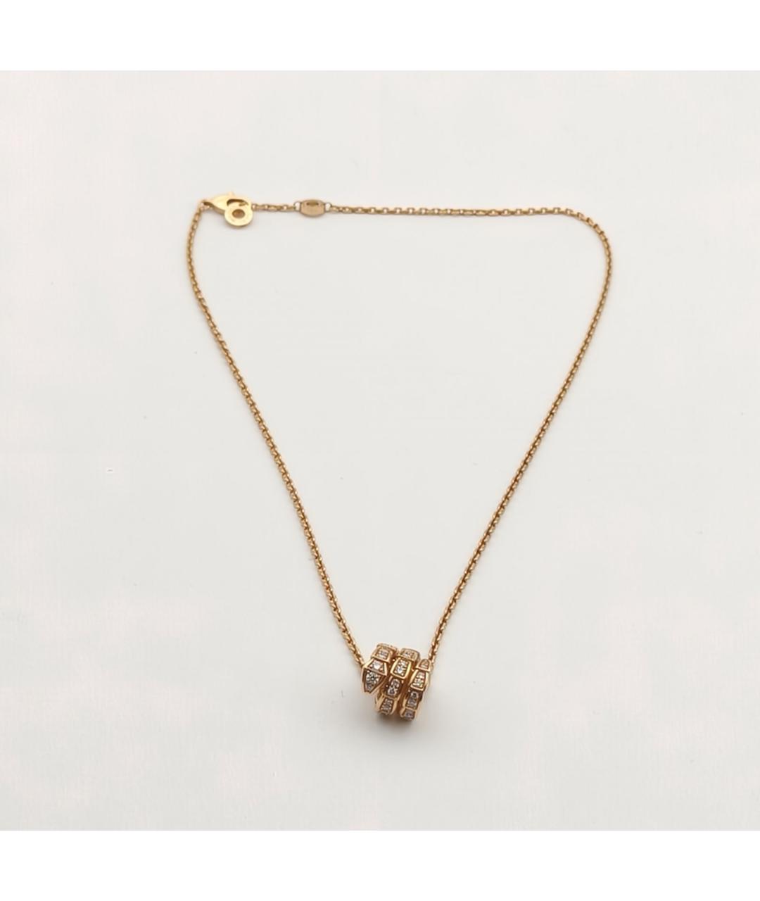 BVLGARI Золотая подвеска из розового золота, фото 7