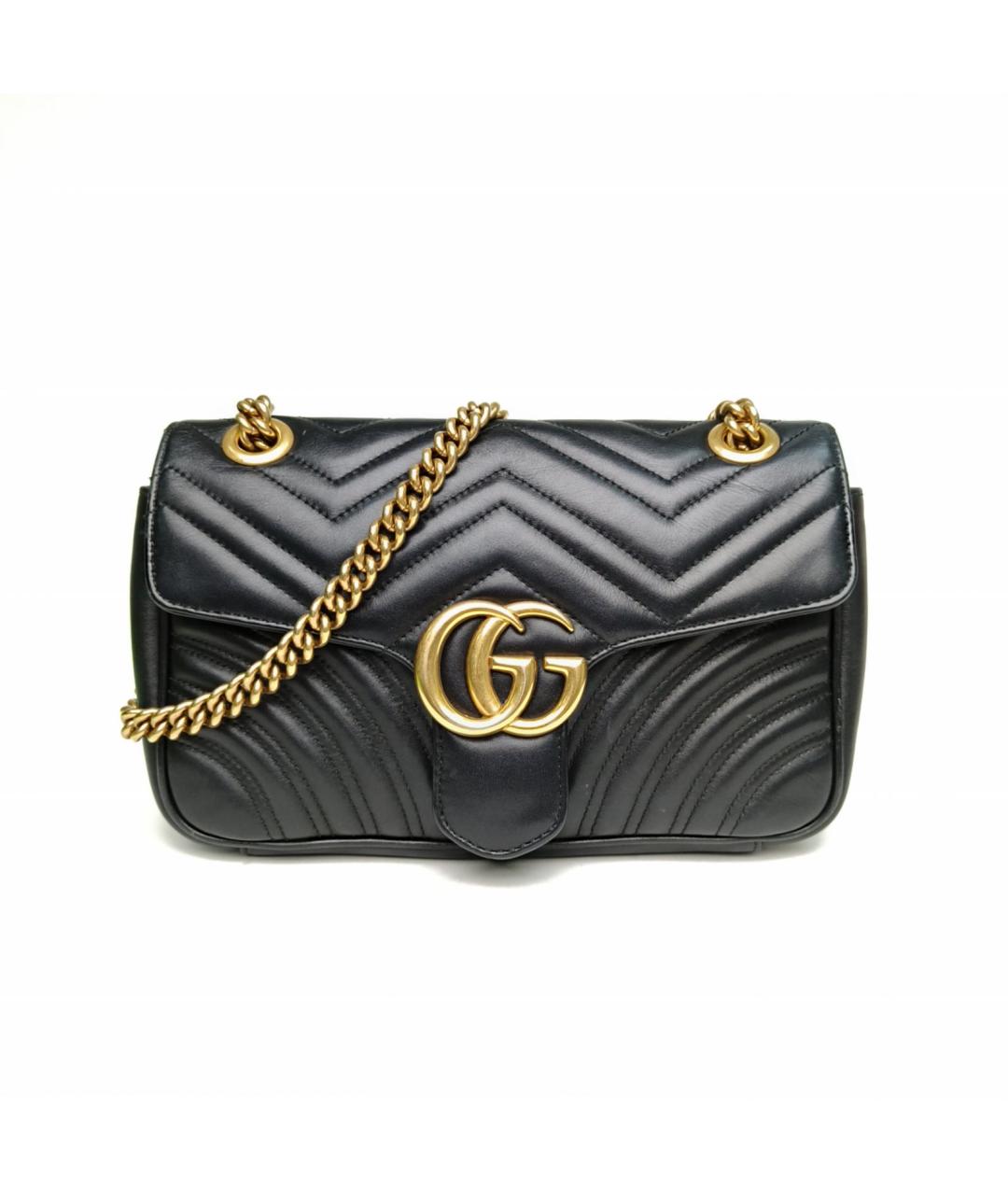 GUCCI Черная кожаная сумка через плечо, фото 2