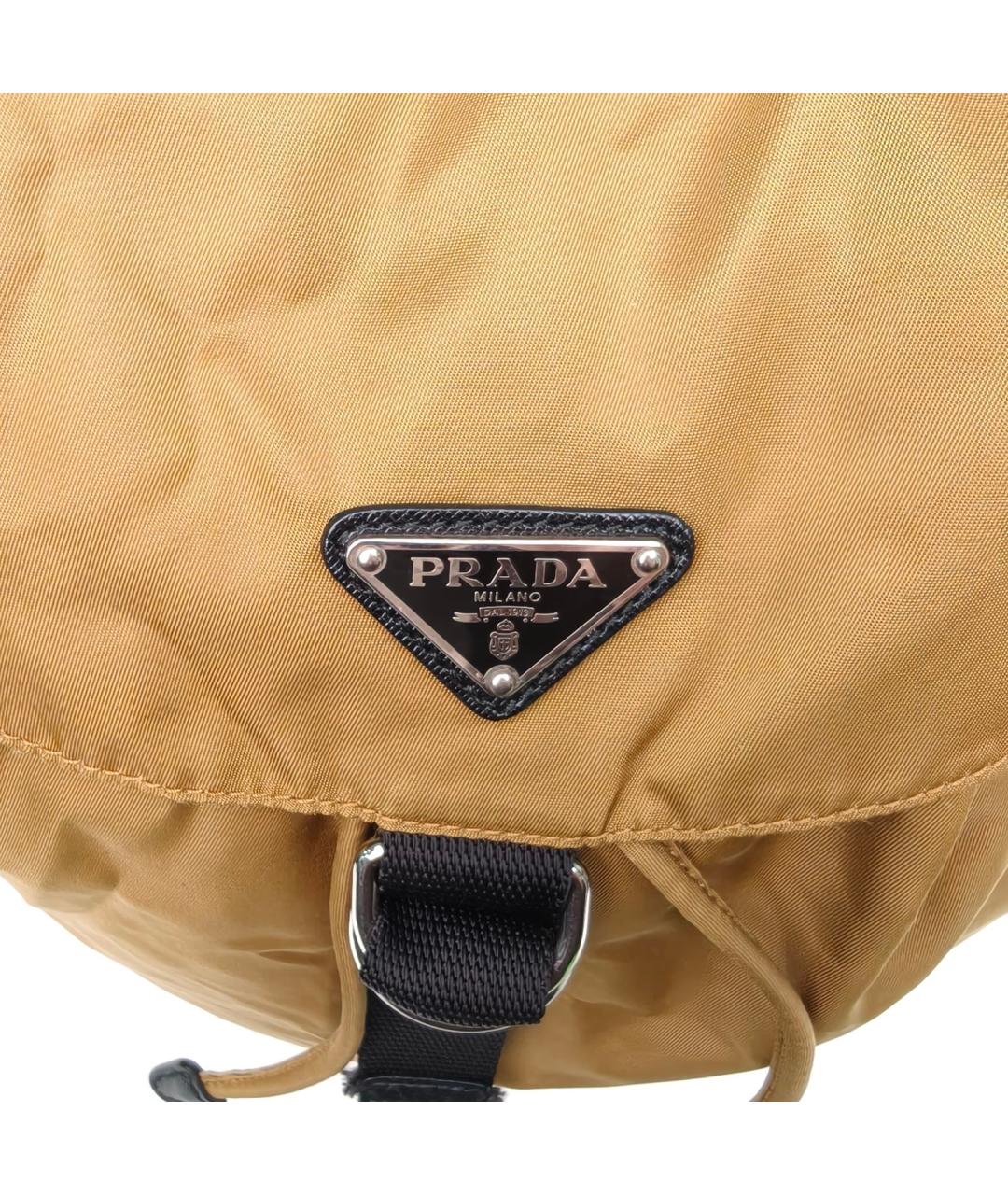PRADA Желтый рюкзак, фото 7