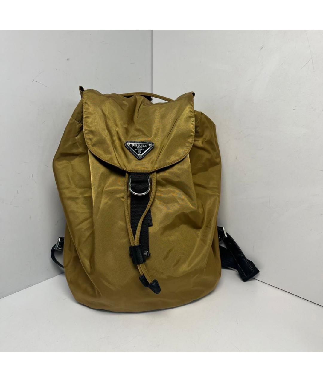 PRADA Желтый рюкзак, фото 9