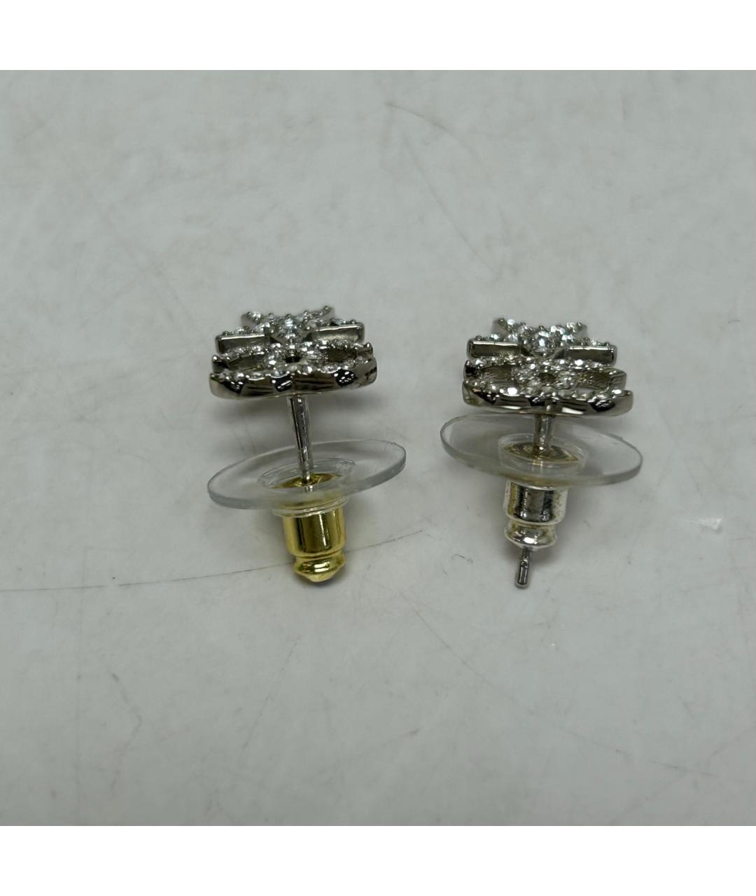 CHANEL Серебряные металлические серьги, фото 8