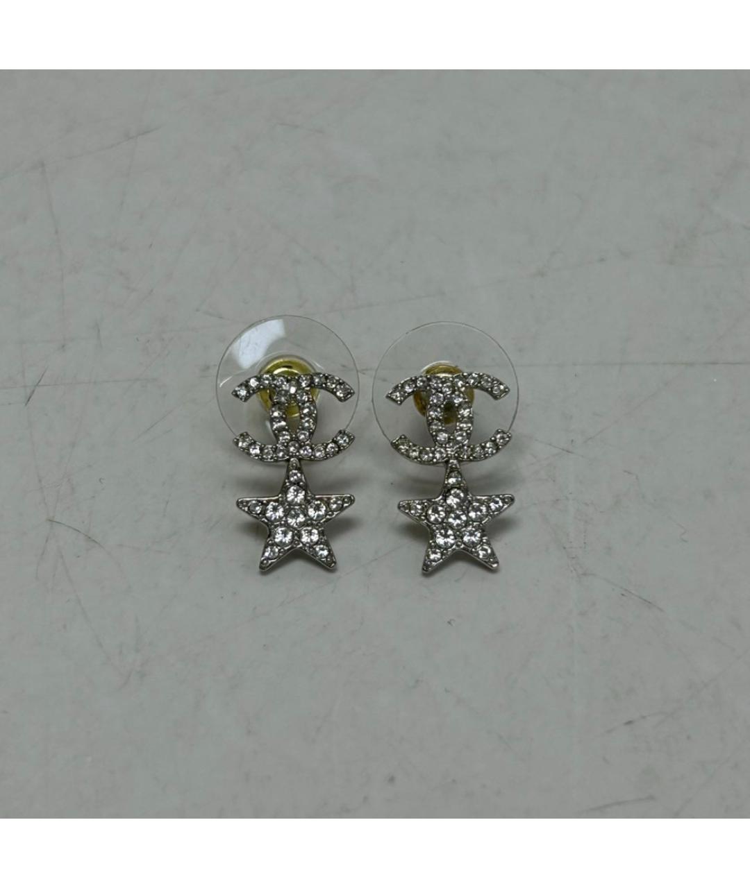 CHANEL Серебряные металлические серьги, фото 7