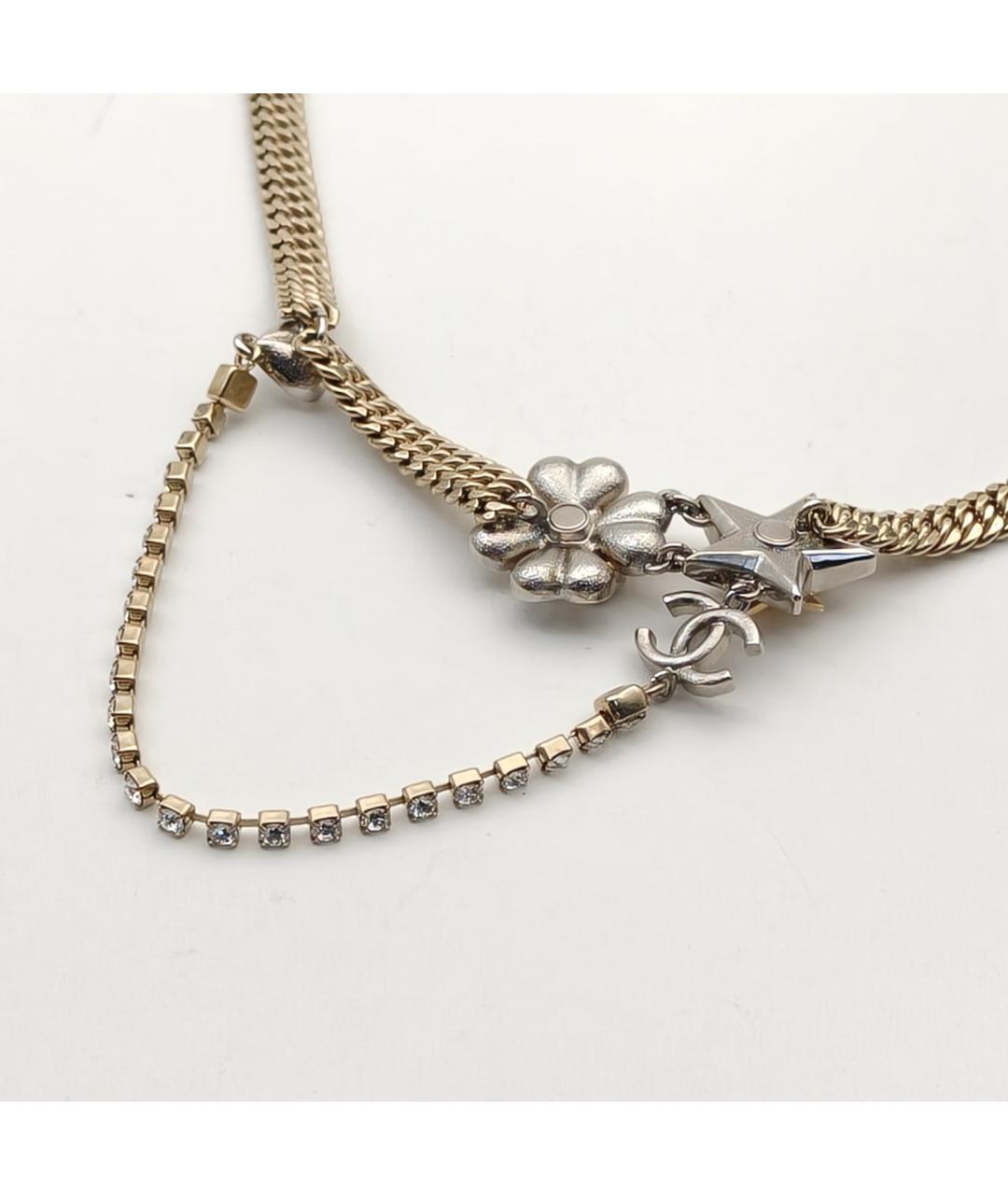 CHANEL Золотое металлическое колье, фото 5