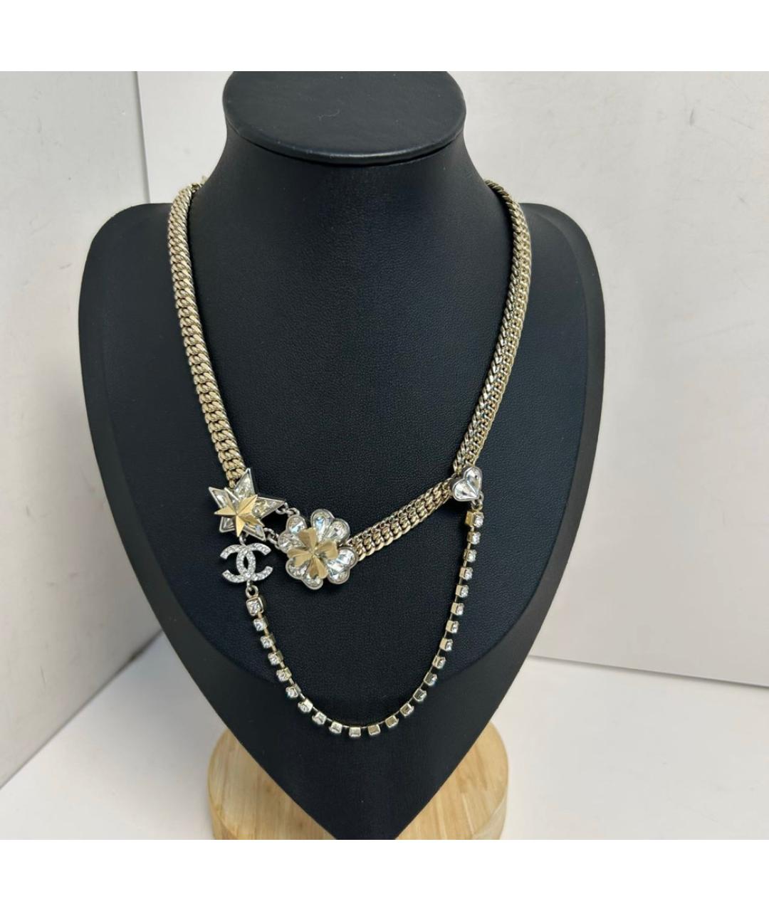 CHANEL Золотое металлическое колье, фото 8