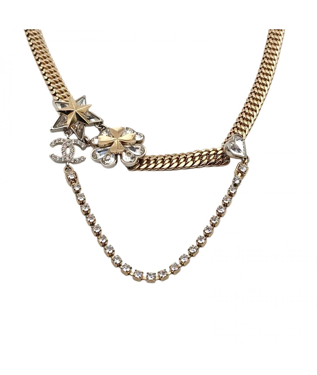 CHANEL Золотое металлическое колье, фото 2