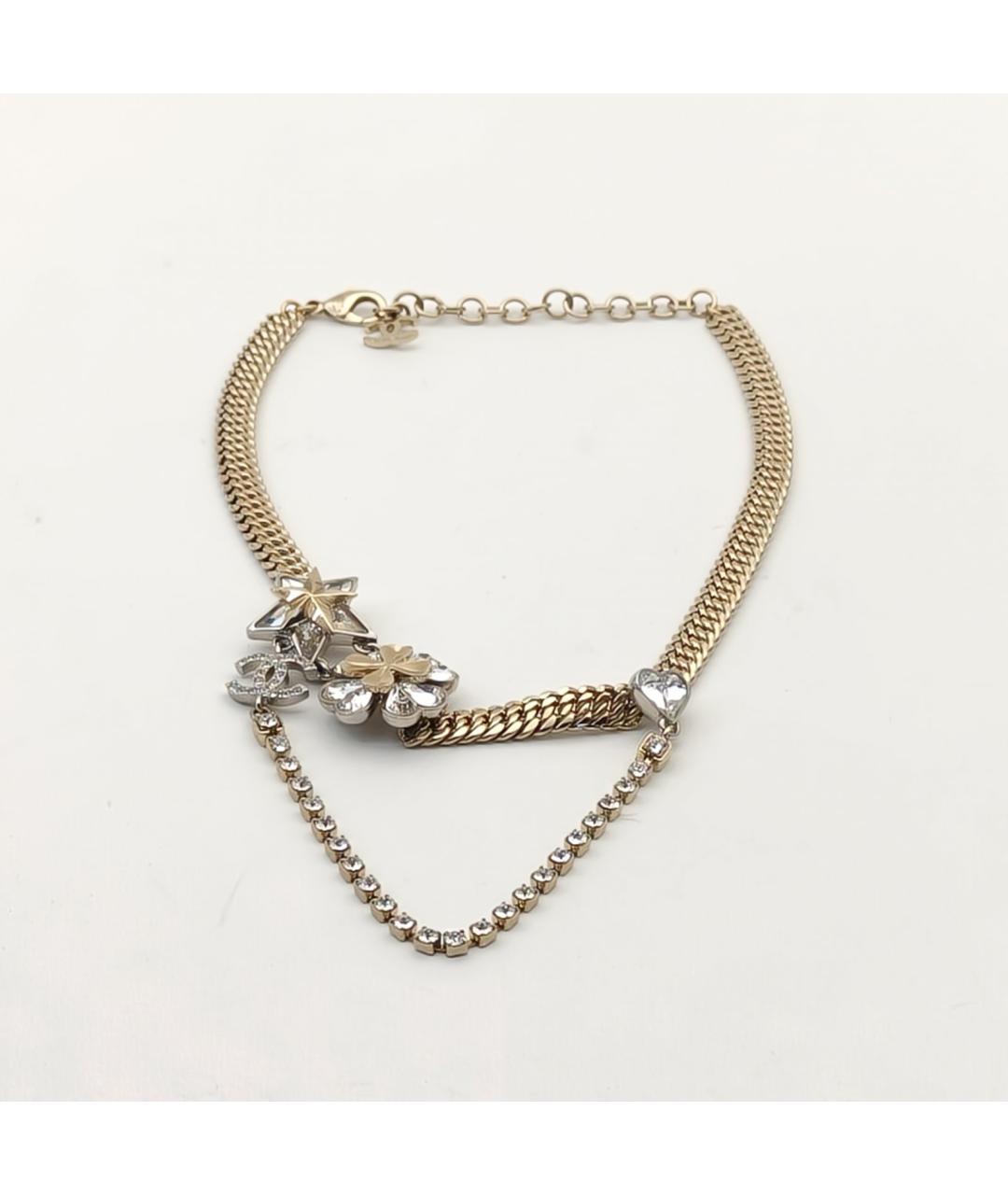 CHANEL Золотое металлическое колье, фото 7