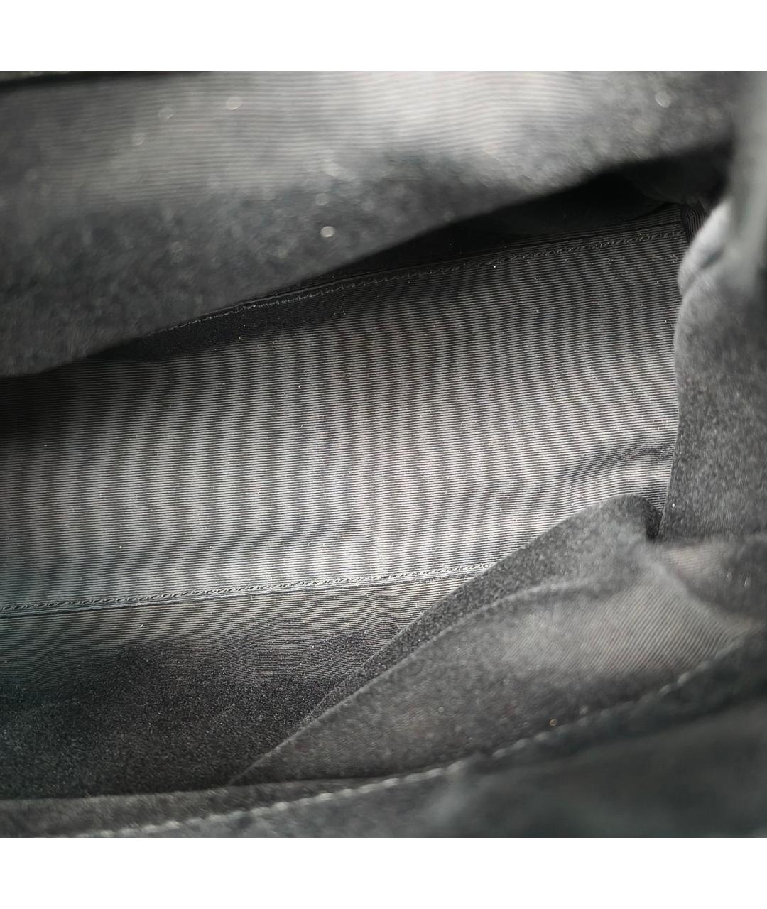 SAINT LAURENT Черный кожаный рюкзак, фото 8