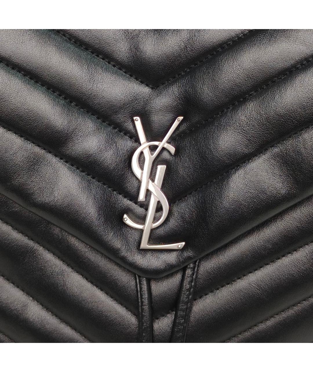 SAINT LAURENT Черный кожаный рюкзак, фото 7