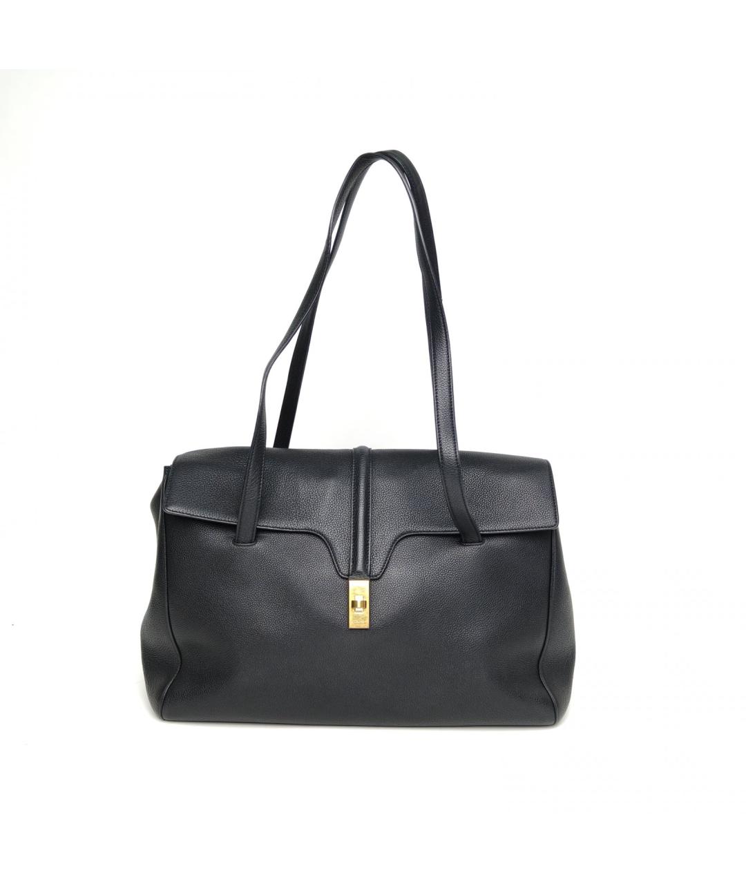 CELINE Черная кожаная сумка через плечо, фото 2