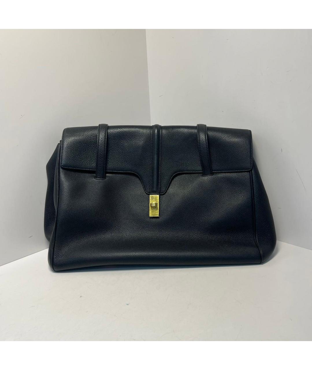 CELINE Черная кожаная сумка через плечо, фото 9
