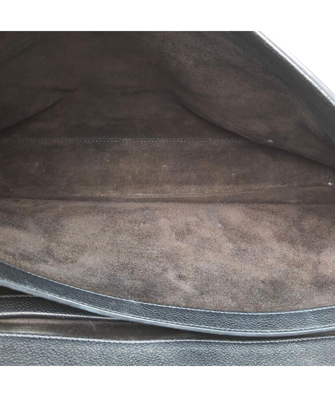 CELINE Черная кожаная сумка через плечо, фото 8