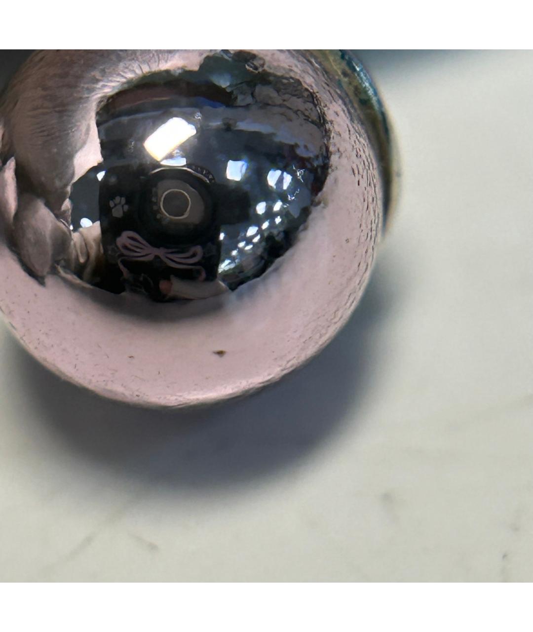 CHRISTIAN DIOR Розовые металлические серьги, фото 8