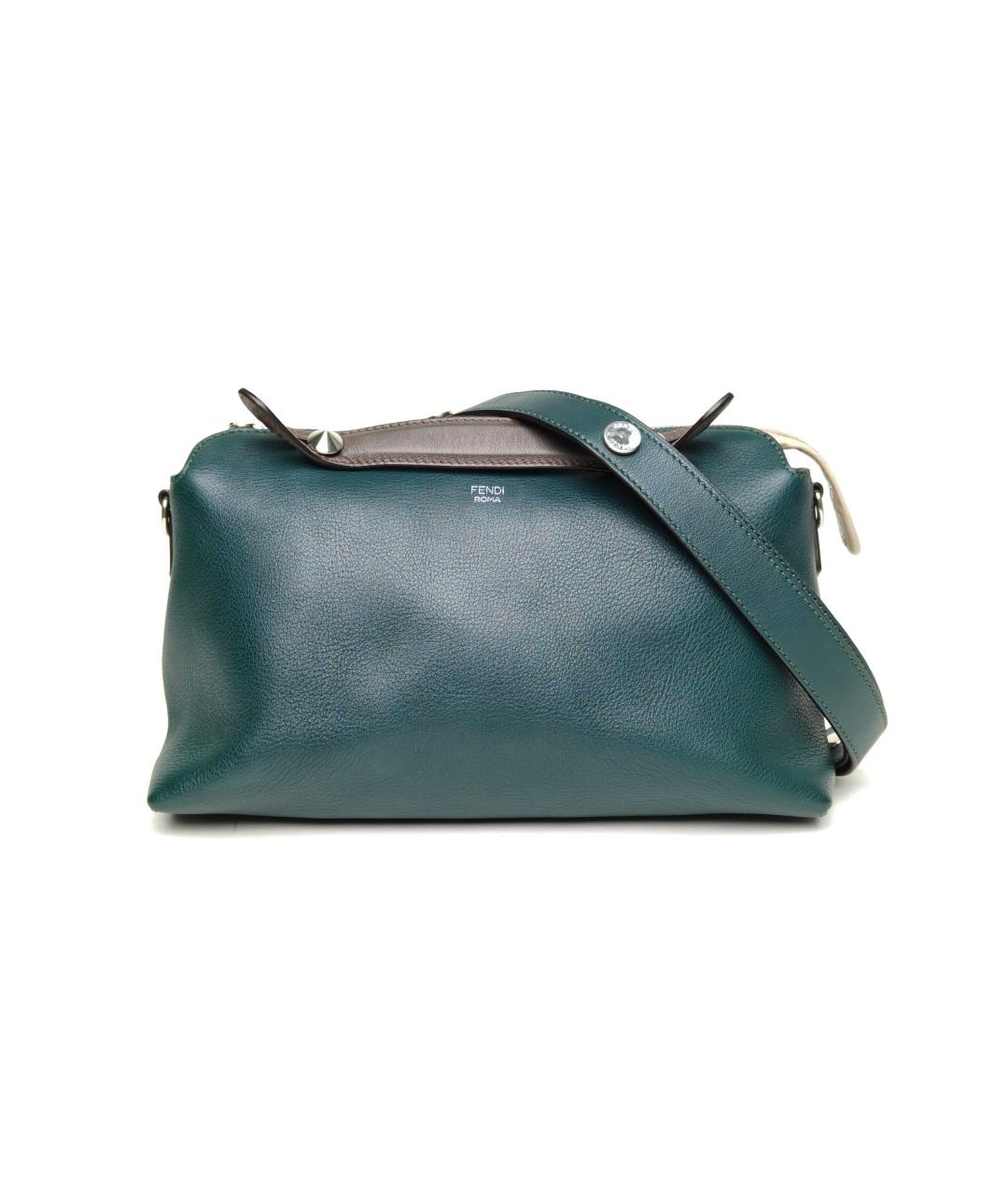 FENDI Зеленая кожаная сумка через плечо, фото 2
